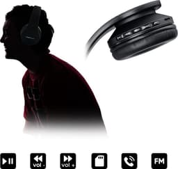 PowerLocus P1 Bluetooth Koptelefoon – Draadloos – Over Ear – Met Microfoon – Inklapbaar - incl. Hoes – Zwart — thumbnail 7