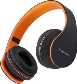 PowerLocus P1 Bluetooth Koptelefoon – Draadloos – Over Ear – Met Microfoon – Inklapbaar - incl. Hoes – Oranje — thumbnail 6