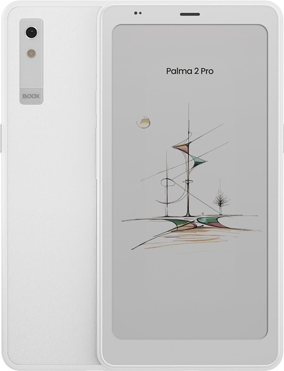 BOOX Palma2 Pro e-reader – Wit – Krachtige 6,13" kleuren-ePaper e-reader in smartphone-formaat, met Android 15, Hybrid SIM-slot en Google Play Store — afbeelding 1