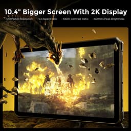 FOSSiBOT DT2 robuuste tablet, Android 13, 4G Dual SIM, 10,4'' 1200x2000 IPS-scherm, MTK Helio G99 Octa Core 2,0 GHz, 12 GB RAM 256 GB ROM, WiFi6 Bluetooth5.0, 64 MP + 32 MP camera, 22000 mAh 66 W snelladen, LED-flitser, water-/stof-/schokbestendig — thumbnail 2