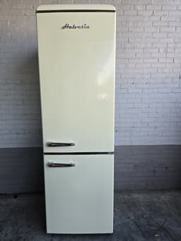 Helvetia Retro Koel-vriescombinatie HRCBGR300PEC1 - Crèmekleur (Beige) 300L - Geventileerd - Led Verlichting - XL - 192 cm hoog — thumbnail 9