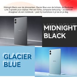 Blackview Tablet - LINK 2 Tablet - 12 GB RAM - 128 GB ROM - 1080P Full HD-video - 8.68 inch - MediaTek Hallo G100 - 5000 mAh - Android 15 - Octa Core - Zwart — thumbnail 6
