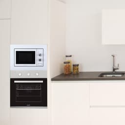 Inbouw Magnetron 20 Liter - 800W, 5 Vermogensniveaus & Ontdooifunctie - Wit/Inox — thumbnail 5