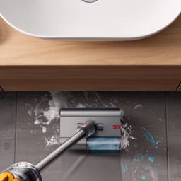 Dyson V12s Detect Slim Submarine - Steelstofzuiger met dweilfunctie - Nikkel/Geel - 140 Air Watts - HEPA-filtratie — thumbnail 5