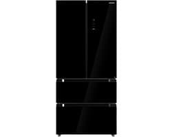 Heinner HCFD-M516INVHGBKE++ French Door Amerikaanse Koelkast – 516 L – No Frost – LED Touch Display – InoxCool Technology & ADT Fresh System – Zwart – 5 Jaar Garantie