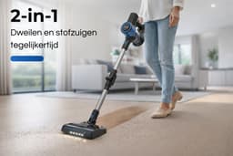 MYBOT E6 Advanced - Steelstofzuiger met Dweilfunctie - 250W - 20Kpa - 3 Zuigniveaus - Vacuum Cleaner - Steelstofzuiger Draadloos - Zonder Zak - Op Accu — thumbnail 5
