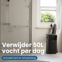 Auronic Mobiele Airco - 10.000 BTU - 4-in-1 - Airconditioning met 2 Raamafdichtingskits - Ventilator - Ontvochtiger - Tot 25m² - Zwart — thumbnail 10