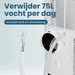 Auronic Mobiele Airco - 12.000 BTU - 4-in-1 - Airconditioning met 2 Raamafdichtingskits - Ventilator - Ontvochtiger - Tot 35m² - Wit — thumbnail 13