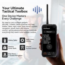 Blackview XPLORE 1 Walkie Talkie - Robuuste Smartphone - 5G - 36GB RAM - 256GB ROM - 6.78 inch - Robuuste Telefoon - Nachtzicht - Android 15 - NFC - GPS - Zwart — thumbnail 10