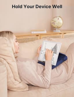 Tablet Kussen Standaard voor 4-11 inch Tablets en Smartphones - Zacht en Duurzaam — thumbnail 5