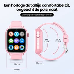Protectly® GPS Horloge Kind Met Simkaart - 4G - SOS Knop - Smartwatch Kinderen - GPS Tracker Kind - Kinder Smartwatch - Videobellen - HD Camera - Whatsapp en SMS - Elke polsmaat - Incl. Simkaart — thumbnail 8