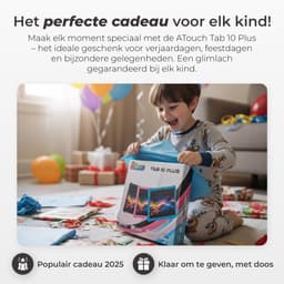 ATouch Combipakket - Kindertablet Tab 10 Plus + Kinderkoptelefoon - 64GB+64SD - Vanaf 3 jaar - Zwart — thumbnail 6