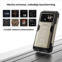 DOOGEE S200 Max 5G AI Outdoor-telefoon-22000 mAh/66 W batterij-36 (16 + 20) GB+512 GB-Android 15-6,72inch FHD+120 Hz-scherm aan de voorkant-1,3-inch scherm aan de achterkant-108 MP+20 MP nachtzicht+32 MP camera's-Dubbele 120 LM kampeerlamp-WiFi 6-NFC — thumbnail 6