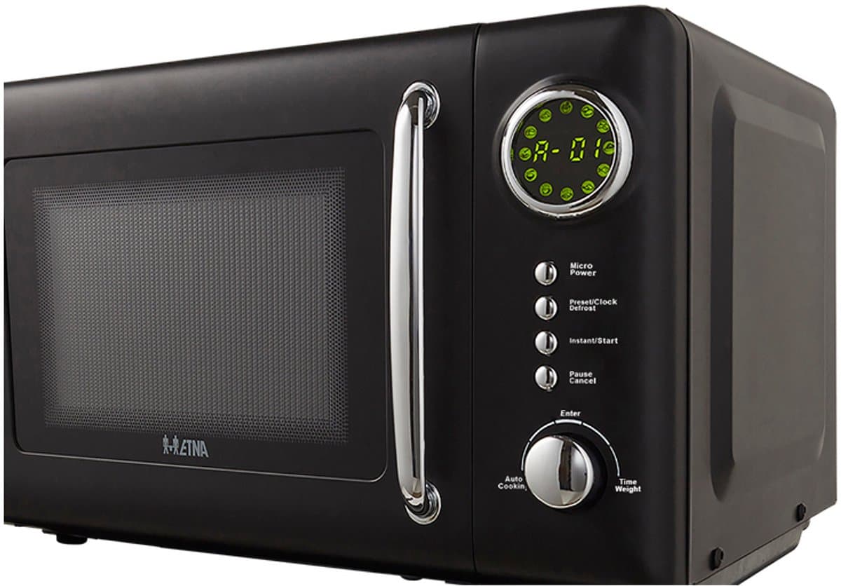 ETNA SMV620ZWA Retro Magnetron - 20 liter - Compact, Stijlvol en Efficiënt met 12 Automatische Programma's — afbeelding 1