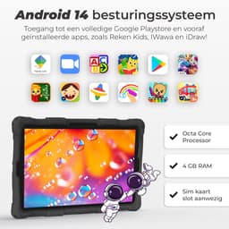 ATouch Combipakket - Kindertablet Tab 10 Pro + Kinderkoptelefoon - Volumebegrenzing - 128GB+64SD - Vanaf 3 jaar - Obsidian — thumbnail 2