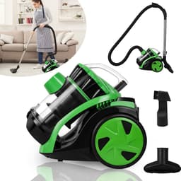 899W Stofzuiger Zonder Zak – Dierenharen & Tapijt – Sterke Zuigkracht – 3L – Met Accessoires – Groen — thumbnail 4