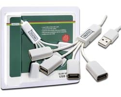 4-Poorts USB 2.0 Hub Spider High-Speed 480 Mbit/s Wit