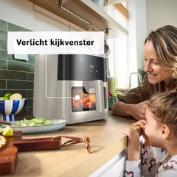 Bosch MAF671C0 Airfryer XXL - Serie 6 - 7,2L - Shake alarm - Kijkvenster - Warmhoudfunctie - 7 programma's - Tot 5 personen - Dark Cream — thumbnail 2
