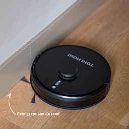 TONIHOMI® Q8 - Robotstofzuiger met dweilfunctie - Automatisch legen - Robotstofzuiger met laadstation - LDS Laser navigatie - Met app - Zwart — thumbnail 8
