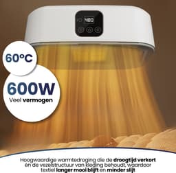 Velomira® Mini Droger - Elektrische Wasdroger - Mini Opvouwbare Wasdroger - Wasdroger - Wasdroger Voor Studenten, Camping & Reizen – Met Timer — thumbnail 7