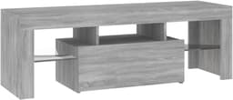 Moderne TV Kast met RGB LED Verlichting, 120 cm Breed Sonoma Grijs — thumbnail 6