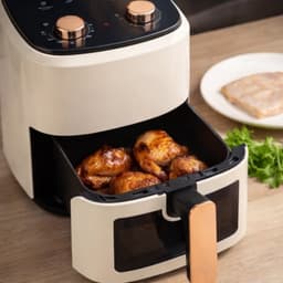 Sensova - Airfryer 5,5 Liter Olievrij Heteluchtfriteuse - Multifunctionele Elektrische Friteuse met 8 Automatische Programma’s - 1350W Vermogen - Grote Capaciteit voor Gezond, Snel en Vetarm Koken Thuis — thumbnail 6