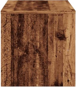 TV-kast 100 cm - Gesneden hout in oude houtkleur - Ruime opbergruimte voor woonkamer en slaapkamer — thumbnail 6
