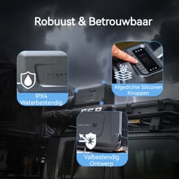 Draagbare buitenairco CYBERTAKE- 5100BTU - Mobiele Airconditioner met Verwarming 6100BTU - Camping Airco 12V 24V 48V - Stil ≤55dB - Caravan Airco met App & Afstandsbediening - Energiezuinig ECO Mode - 480x260x356mm - Outdoor Koeler — thumbnail 4