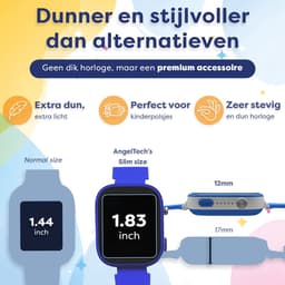 AngelTech Ultra GPS Horloge Kind Met Simkaart 4G – SOS knop – Smartwatch Kinderen – Whatsapp - HD Camera en Videobellen – Smartwatch Kind – GPS Tracker Kind – Smartwatch Kids - Elke polsmaat - Blauw — thumbnail 7