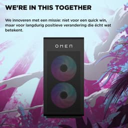 HP OMEN 35L Gaming Desktop Tower | SnowballA 2C25 | AMD RYZEN 9 9900X3D(GRANITE RIDGE) 5.50GHz 12 CORES | LCD Cap 240mm LC BLK | RAM KFURY32GB(1x32GB)DDR56000EXPOR QWERTY AMD Ryzen™ 9 32 GB DDR5-SDRAM NVIDIA GeForce RTX 5080 Windows 11 Home PC Zwart — thumbnail 11