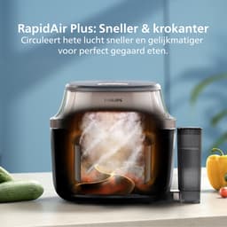 Philips Airfryer Single Basket 5000-serie met Stoomfunctie – NA541/00 – SteamClean - SteamFry – 7,2L – Tot 6 personen — thumbnail 3