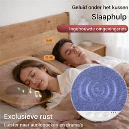 Ynkkvre -Slaapkussenluidspreker, Bluetooth-luidspreker voor onder het kussen, mini-slaaphulpmiddel met botgeleiding, stereobas, timer voor witte ruis en draadloze slaapondersteuningsfunctie — thumbnail 7