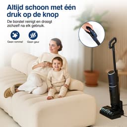 Samako Aqualis S1 - Stofzuiger met Dweilfunctie - 2-1 Vloerreiniger - Nat Droog Dweil Stofzuiger - Zelfreiniging en Droging - 35min accuduur — thumbnail 5