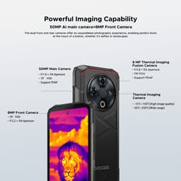 DOOGEE Fire 6 Robuuste Smartphone - IP68/IP69K Outdoor Telefoon - Dual SIM 4G - 16GB RAM - 256GB ROM - 10400 mAh 18W - 6,56 inch IPS - Bluetooth 5.0 - Android 14 - Zwart — thumbnail 10
