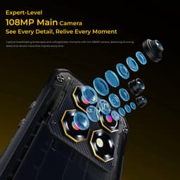OUKITEL WP60 5G Rugged Smartphone - 16GB RAM + 512GB Opslag - 7,2 inch HD+ Scherm - 10000mAh Batterij - 108MP Camera - NFC - Android 15 — thumbnail 2