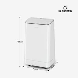 Klarstein Mobiele airconditioner met luchtafvoerslang, 4-in-1 airconditioner met ventilator, luchtontvochtiger & nachtmodus, Kleine & draagbare airconditioner voor thuis & op kantoor, 12000 BTU Laag verbruik,5 kW voor 56 m² - Afstandsbediening — thumbnail 12