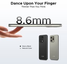 DOOGEE N55 - Smartphone - 16 GB RAM + 128 GB ROM（2TB/TF） - 6.56 inch + 90Hz IPS - 4G Dual SIM - 5150mAh - Android 15 - 5G WiFi - Face ID - GPS - Widevine L1 - Natuurlijk — thumbnail 5