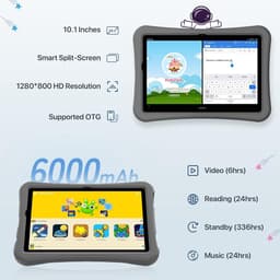 MKSS® Kindertablet Vanaf 3 Jaar - Tablet Kinderen - 64 GB - 10.1 Inch — thumbnail 4