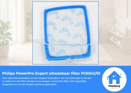 Kleanburg® - Geschikt voor Philips PowerPro Expert- Uitwasbaar Filter - FC6042/01 - 1 stuk — thumbnail 6