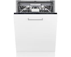 Inventum IVW6060A energiezuinige inbouw vaatwasser - 14 couverts - Volledig integreerbaar - Besteklade-Bestekmand - Stil: 42 dB - 9 programma’s - Max nishoogte 87 cm - Binnenverlichting - Projectie vloer - Extra droog optie - Energielabel A