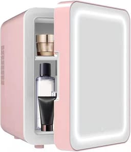 MKSS® Skincare Fridge 4L - Organizer - Make up Koelkast - Beauty Fridge - Wit en Roze — thumbnail 1