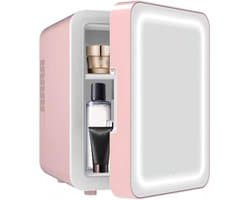 MKSS® Skincare Fridge 4L - Organizer - Make up Koelkast - Beauty Fridge - Wit en Roze