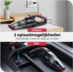 Cleanforce Kruimelzuiger V2 Snoerloos met extreme zuigkracht - Nat & Droog - Auto Stofzuiger - Voor Thuis & Auto — thumbnail 5