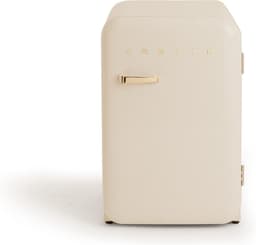 CREATE - Koelkast in retrostijl - Gebroken wit - Handvat Goud - FRIDGE RETRO 107L — thumbnail 1