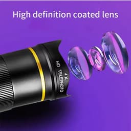 32X Mobiele Telefoon Camera Telelens – 3-in-1 Zoom Telescoop met Macro, Fish Eye & Wide Angle Lens – Universeel voor iPhone & Android Smartphones — thumbnail 5