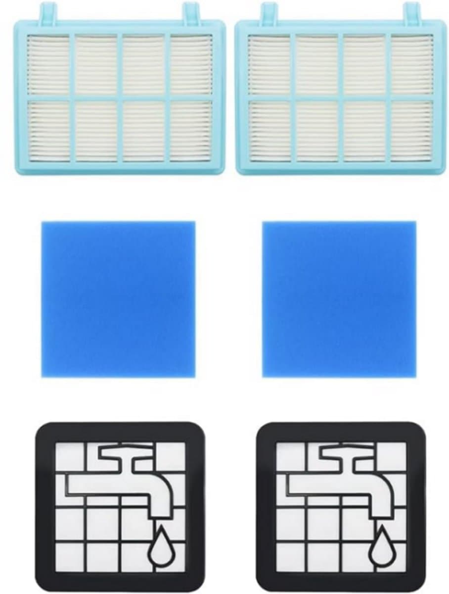Filter set — Stofzuiger onderdelen，geschikt voor Philips PowerPro Compact/PowerPro City filterset FC8010/01 FC9334 FC9550 — afbeelding 1