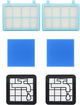 Filter set — Stofzuiger onderdelen，geschikt voor Philips PowerPro Compact/PowerPro City filterset FC8010/01 FC9334 FC9550 — thumbnail 1