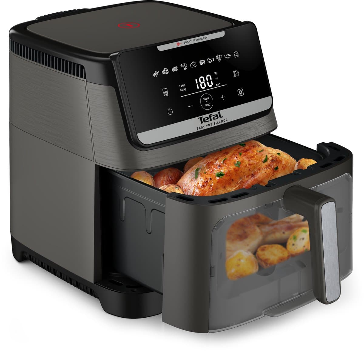 Tefal Easy Fry Silence XXL EY846H - Stille Airfryer XXL - 7L - 1700W - 10 Programma's - Voor Grote Gezinnen — afbeelding 1