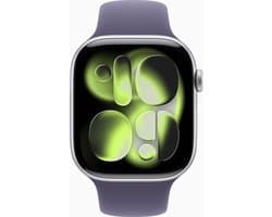 Apple Watch 11 - Wifi + 5G - 42mm - Silver Aluminium Case with Purple Fog Sport Band - M/L