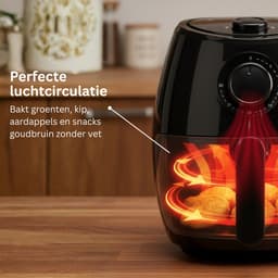 BluMill Mini Airfryer - Compacte Heteluchtfriteuse - Airfyer 2 Personen - 1000W - 2L — thumbnail 2